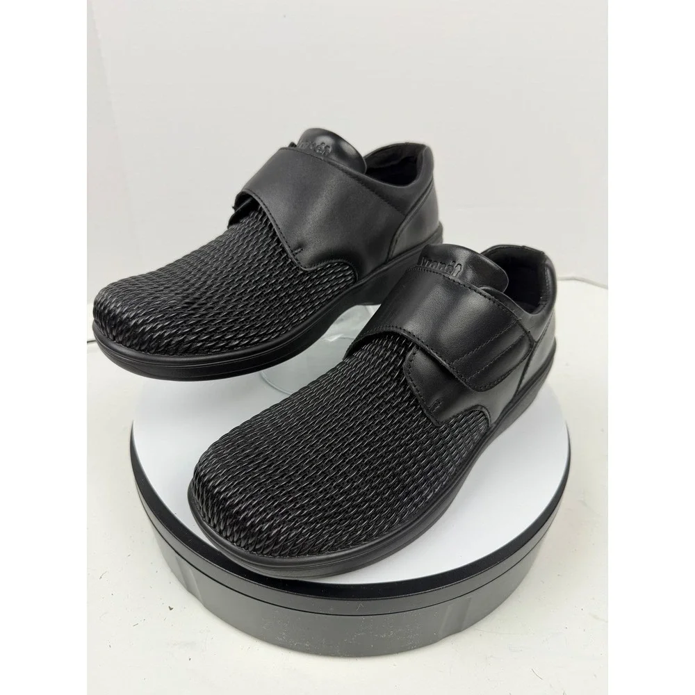 Propet Womens Olivia Black Hook and Loop Adjustable Orthopedic Shoes 9 M (B) - Picture 1 of 17